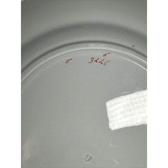 Porcelain Floral Decorated 9” Plate - Picture 4 of 5